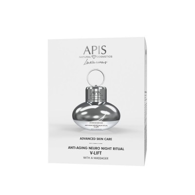 Ночной нейроритуал против морщин с эффектом V-лифтинг и массажером Apis ADVANCED SKIN CARE 50мл