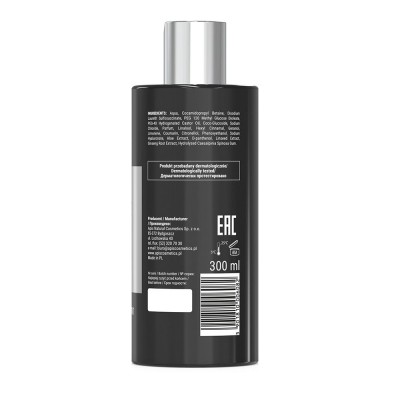 Увлажняющий гель для душа 3 в 1: для тела, лица и волос  Apis SELECTIVE PERFUME ACTION FOR MEN 300мл