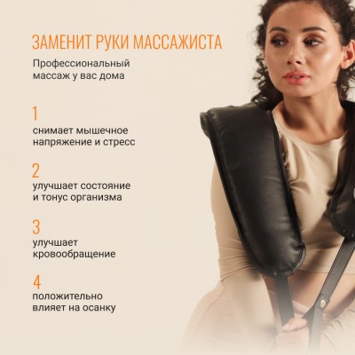 Ударно-кулачковый массажер для шеи и плеч GESS Tap Pro