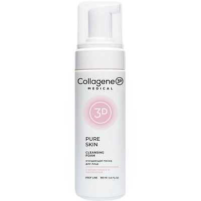 Очищающая пенка для всех типов кожи Collagene PURE SKIN 160 мл