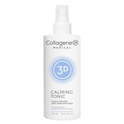 Тоник для сухой и чувствительной кожи лица Collagene Calming Tonic, 250 мл