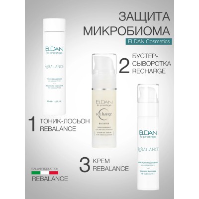 Маска для лица ребалансирующая с пребиотиками ELDAN REBALANCE Защита микробиома кожи 200 мл