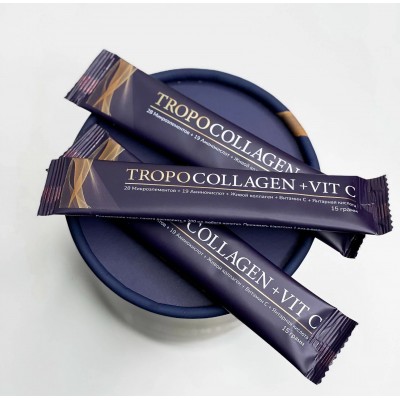 Добавка Коллаген питьевой TROPOCOLLAGEN + VIT C, 31 стик