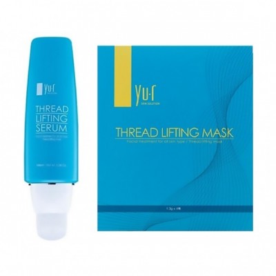 Лифтинг комплекс для лица на основе нитевых масок Yu.R Thread Lifting Mask (гель+10 масок)