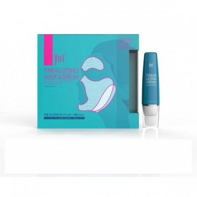Лифтинг комплекс для лица на основе нитевых масок Yu.R Thread Lifting Mask (гель+10 масок)