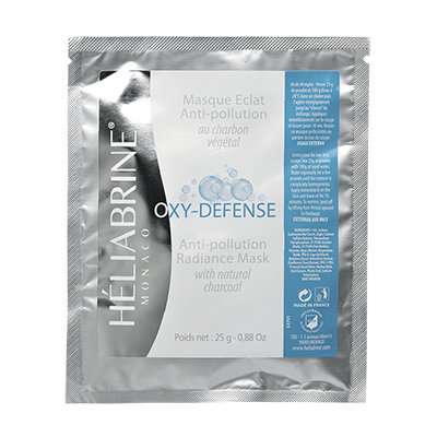Очищающая альгинатная маска Héliabrine Oxy defense Anti-pollution radiance mask 25г