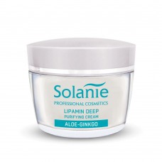 Липоаминовый крем для чистки лица Solanie ALOE-GINKGO 50 мл