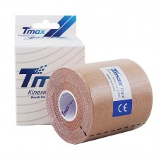 Кинезио тейп Tmax Kinesiology Extra Sticky Tape хлопок бежевый 7.5смx5м