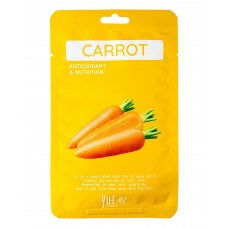 Тканевая маска для лица с экстрактом моркови Yu.R Me Carrot Sheet Mask, 1 шт