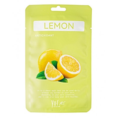 Тканевая маска для лица с экстрактом лимона Yu.R Me Lemon Sheet Mask, 1 шт