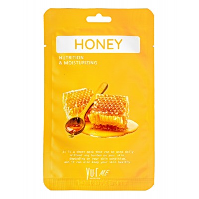 Тканевая маска для лица с экстрактом мёда Yu.R Me Honey Sheet Mask, 1 шт